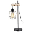 Rabalux 5245 Tischleuchte Fabian 1x40w | E27 - schwarz, Holz