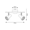Rabalux 5356 Spotleuchte Konrad 3x50w | Gu10 - White