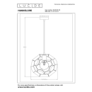 Lucide L104233030 Pendelleuchte HANNELORE E27