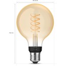 Philips Hue white 8719514343009 LED intelligente Lampe | 7W E27 | 550lm | 2100K