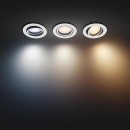 Philips Hue 8720169319813 LED Einbauleuchte Milliskin | 3x4,2W GU10 | 3x400lm | 2200-6500K