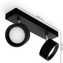 Philips 8720169174849 LED Spotleuchte Bracia | 11W integrierte LED-Quelle | 1100 lm | 2700K