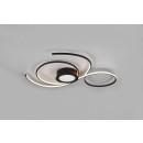 Trio 623419232 LED-Deckenleuchte Jive 1x48w | 5600lm | 2700-6000K - Dimmbar, Nachtmodus, Fernbedienung, separate Schalter, schwarz