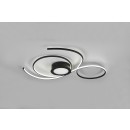 Trio 623419232 LED-Deckenleuchte Jive 1x48w | 5600lm | 2700-6000K - Dimmbar, Nachtmodus, Fernbedienung, separate Schalter, schwarz
