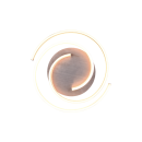 Trio 641910205 LED-Deckenleuchte Caya 1x58W | 6800lm | 2300K+3000K+4000K - DIP-Schalter, 3-Phasen-Dimmung, Aluminium