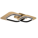 Trio 642910280 LED-Deckeneinbauleuchte Lugo 1x28W | 3400lm | 3000K - 3-Phasen-Dimmung, Schwarz, Gold