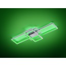 TRIO 652610307 LED Deckenleuchte Thiago 1x36W | 3000L | 3000-6000K | IP20 | RGBW - dimmbar, Temperatureinstellung, Memory-Funktion, Fernbedienung Technologie WiZ, Nickel