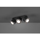 TRIO 652910332 LED Deckenleuchte Spotleuchte Taurus 3x3,5W 3x1,5W + | 1350lm | 3000K | IP20 - schwarz