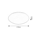 Rabalux 98071133 LED Deckenleuchte Lucas | 18W integrierte LED-Quelle | 1180lm | 4000K