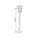 Rabalux 7129 Gartenleuchte Taverna 1x15W | E27 | IP44 - schwarz