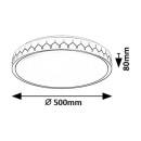 Rabalux 98071304 LED Deckenleuchte Malin  | 48W integrierte LED-Quelle | 3000lm | 3000-6500K