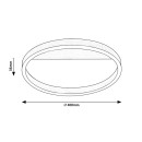 Rabalux 98071311 LED Deckenleuchte Thrac  | 20W integrierte LED-Quelle | 1350lm | 4000K