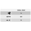 Rabalux 98071337 LED Ventilator mit Licht Fanfy  | 40W integrierte LED-Quelle | 2200lm | 3000+4000+6500K