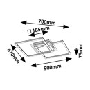 Rabalux 98071372 LED Deckenleuchte Ottavia | 28W integrierte LED-Quelle | 2300lm | 3000K
