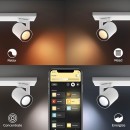 Philips Hue 8720169318076 LED Spot-Deckenleuchte Argenta | 2x4,2W GU10 | 2000-6500+RGBK