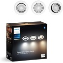 Philips Hue 8720169319813 LED Einbauleuchte Milliskin | 3x4,2W GU10 | 3x400lm | 2200-6500K