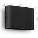 Philips Hue 8720169234505 LED Wandleuchte Dymera | 10,2W integrierte LED-Quelle | 1020lm | 2200-6500+RGBK