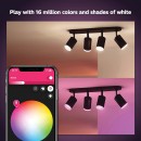 Philips Hue 8720169319394 LED Spot-Deckenleuchte Fugato | 4x4,2W GU10 | 2000-6500+RGBK