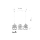 Rabalux 98072113 Pendelleuchte Emrys E27