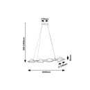 Rabalux 98072218 LED Pendelleuchte Odiss  | 36W integrierte LED-Quelle | 1850lm | 3000K