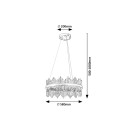 Rabalux 98072227 LED Pendelleuchte Mabel | 36W integrierte LED-Quelle | 2480lm | 3000+4000+6000K