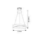 Rabalux 98072236 LED Pendelleuchte Iliana | 56W integrierte LED-Quelle | 3380lm | 3000K