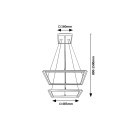 Rabalux 98072243 LED Pendelleuchte Sidona | 48W integrierte LED-Quelle | 2450lm | 3000K