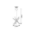 Rabalux 98072267 LED Pendelleuchte Matilde | 48W integrierte LED-Quelle | 1500lm | 4000K