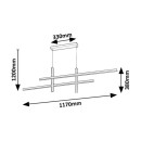 Rabalux 98072366 LED Pendelleuchte Severine  | 40W integrierte LED-Quelle | 2000lm | 3000K