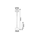 Rabalux 98074038 LED Stehlampe Xelira | 20W integrierte LED-Quelle | 1050lm | 3000+4000+6000K