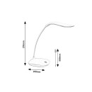 Rabalux 98074237 LED Tischlampe Bedi  | 2W integrierte LED-Quelle | 165lm | 4000K