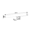 Rabalux 98075037 LED Badezimmer-Wandleuchte Nour | 5W integrierte LED-Quelle | 530lm | 4000K