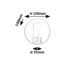 Rabalux 98075040 LED Badezimmer-Wandleuchte Kadir  | 3W integrierte LED-Quelle | 270lm | 4000K