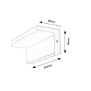 Rabalux 98077093 LED Außenwandleuchte Zaragoza  | 10W integrierte LED-Quelle | 780lm | 4000K