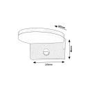 Rabalux 98077120 LED Außenwandleuchte Batida | 9W integrierte LED-Quelle | 950lm | 2700+4000K