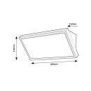 Rabalux 98077150 LED Außenwandleuchte Rapla2 | 18W integrierte LED-Quelle | 1700lm | 3000+4000+6500K