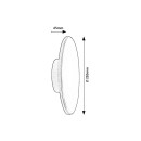 Rabalux 98077152 LED Außenwandleuchte Rust | 15W integrierte LED-Quelle | 1500lm | 3000+4000+6500K