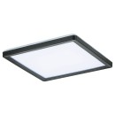 Rabalux 7775 LED-Außendeckenleuchte Inverness 1x15W | 1190lm | 2700-6500K | IP44 - Fernbedienung, dimmbar, Nachtmodus, WLAN, Timer, schwarz