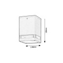 Rabalux 7818 Deckenleuchte Zombor 1x35W | GU10 | IP54 - Anthrazit