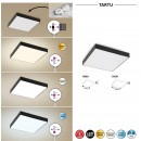 Rabalux 7899 LED Außen Deckenleuchte Tartu 1x18w | 1800lm | 2800-6000K | IP44 - schwarz