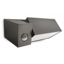 Philips 16943/93/16 Außenwandleuchte mit Bewegungssensor Border 1x23W | || E27 IP44
