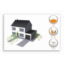 Philips 17811/47/16 LED Solar-Außenwandleuchte mit Sensor GREENHOUSE 1x1,5W | 2700K | IP23