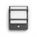 Philips 17395/93/P0 LED Außenwandleuchte mit Bewegungssensor Petronia 1x12W | 2700K | IP44