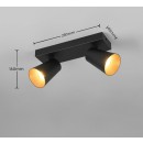 Trio T817100232 Spot-Deckenleuchte SHARP GU10