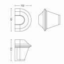 Philips 17389/30 / pn Außen Wandleuchte Serres 1x42w | E27 | IP44 - schwarz