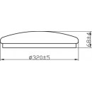 Philips Canopus CL259 LED Badezimmerleuchte Deckenleuchte 1x17W | 1500L | 2700K | IP44 - Schutz EyeComfort weiß