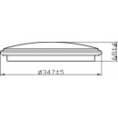 Philips Spray CL260 LED Badezimmerleuchte Deckenleuchte 1x17W | 1500L | 2700K | IP44 - Schutz EyeComfort, silber