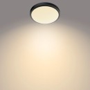 Philips 8719514326606 LED-Deckenleuchte Doris 1x17w | 1500lm | 2700k | IP44 - schwarz