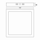 Philips 8719514328730 LED Deckenleuchte Magneos Slim 1x12w | 1150lm | 2700k - schwarz