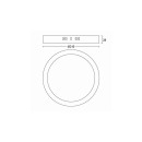 Philips 8719514328846 LED-Deckenleuchte Magneos Slim 1x12w | 1350lm | 4000k - weiß